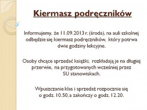 Kiermasz podręczników